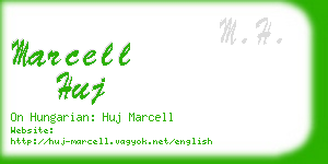 marcell huj business card